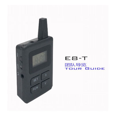 E8 orelha - guia de suspensão do áudio do curso do preto do sistema do guia turística de Bluetooth
