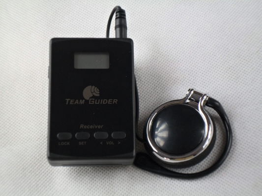 Transmissor e receptor audio do sistema do guia do museu L8 interurbano com bateria do AAA