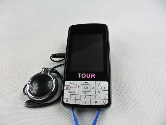 dispositivo audio do guia de Digitas do preto portátil automático do sistema do guia turística da indução 007B